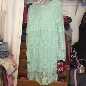 Pretty light green dress